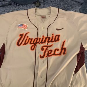 Virginia Tech baseball jersey game-worn